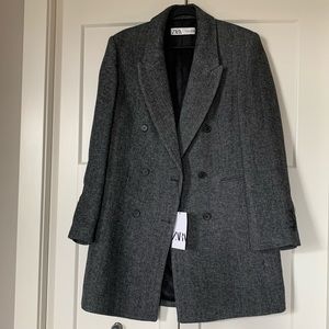 Zara Coat Padded Shoulder (New) 🥰